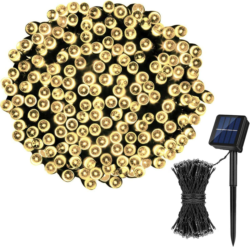 Koxly Solar String Lights,72Ft 200 LED 8 Modes Solar Powered Christmas Lights Outdoor String Lights Waterproof Fairy Lights for Garden Party Wedding Xmas Tree Home & Garden > Lighting > Light Ropes & Strings Koxly Warm White 1 