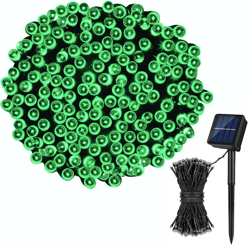 Koxly Solar String Lights,72Ft 200 LED 8 Modes Solar Powered Christmas Lights Outdoor String Lights Waterproof Fairy Lights for Garden Party Wedding Xmas Tree Home & Garden > Lighting > Light Ropes & Strings Koxly Green 1 