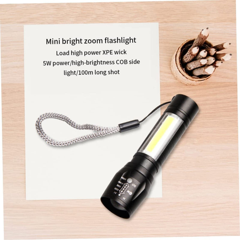 KUYYFDS LED Mini Flashlights Super Bright Handheld Waterproof Torch Lamp with COB Side Light Standard Torches Hardware > Tools > Flashlights & Headlamps > Flashlights KUYYFDS   