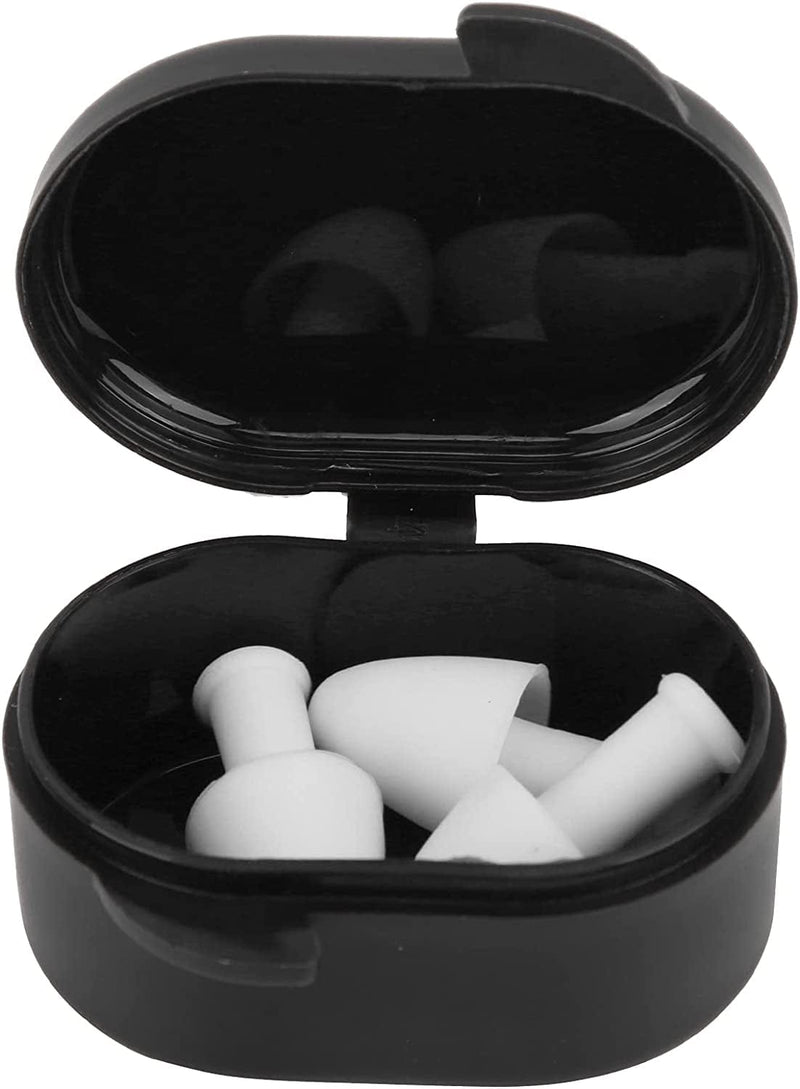 LAIONTY Surfing Reusable Silicone Earplugs with Storage Box, Water Sports Ear Protection Parts Sporting Goods > Outdoor Recreation > Boating & Water Sports > Swimming LAIONTY White  