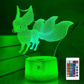 Lampeez Fox 3D Lamp Night Light 3D Illusion Lamp for Kids, 16 Colors Changing with Remote, Kids Bedroom Fox Decor as Xmas Holiday Birthday Gifts for Boys Girls Fox Fan Home & Garden > Lighting > Night Lights & Ambient Lighting Lampeez Fox  