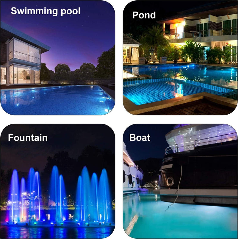 Landscapestation Low Voltage LED Swimming Pool Lights Waterproof IP68 Underwater Light, 3W 12V-24V Landscape Lights for Pools Ponds Waterfall Fountains, Stainless Steel Aluminum (1 Pack, Blue) Home & Garden > Pool & Spa > Pool & Spa Accessories Landscapestation   
