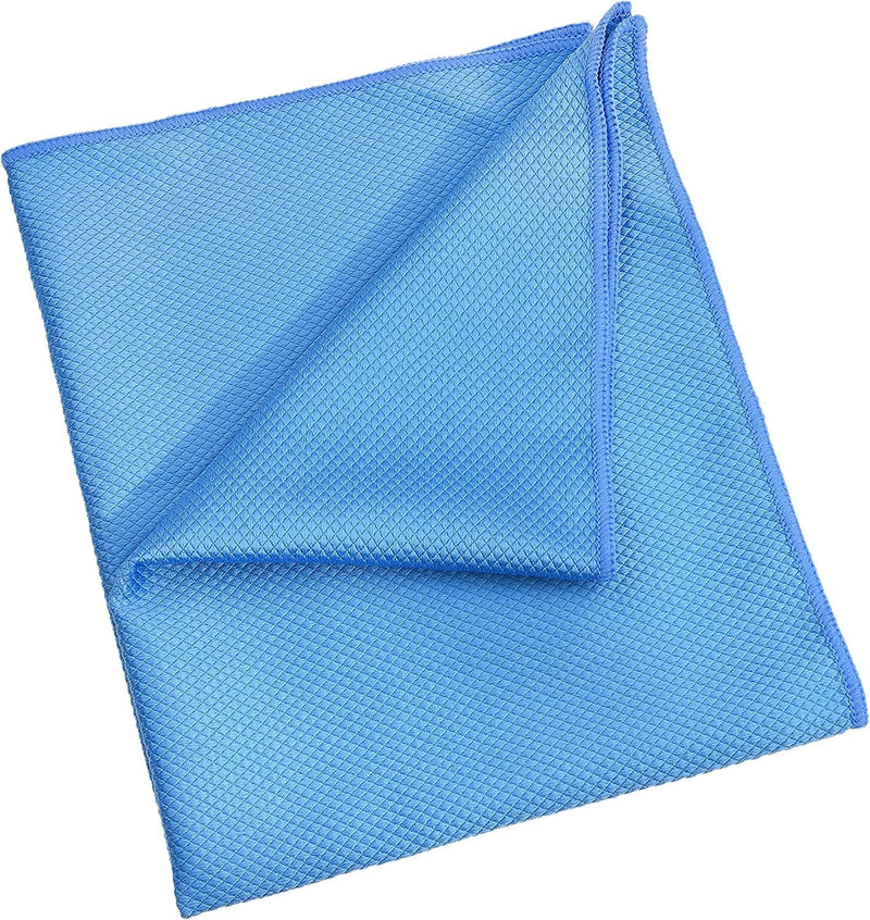Large 20X16 Inch Microfiber Cleaning Cloth (2 Pack) for Polishing Stainless Steel and Glass to a Perfect Shine - Requires No Cleaning Detergent - Ideal for Kitchen Appliances, Windows, Screens, Etc Home & Garden > Household Supplies > Household Cleaning Supplies Kare & Kind Blue 1x 16*20 inch Cloth 