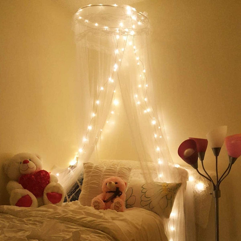 LE String Lights 33Ft with 100 Leds, Waterproof Copper Wire Lights, Outdoor & Indoor Decorative Fairy Lights for Bedroom, Patio, Garden, Party, Wedding, Christmas and More Home & Garden > Lighting > Light Ropes & Strings Lighting EVER   