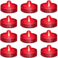 LED Battery Flameless Tea Light, Valentine Confession Candle,Submersible Tea Candle Waterproof Decorations Underwater Vase Light for Party and Wedding,Create Acromantic Atmosphere for Dating. 12 Count Home & Garden > Pool & Spa > Pool & Spa Accessories Zhiweikm Bright Red  