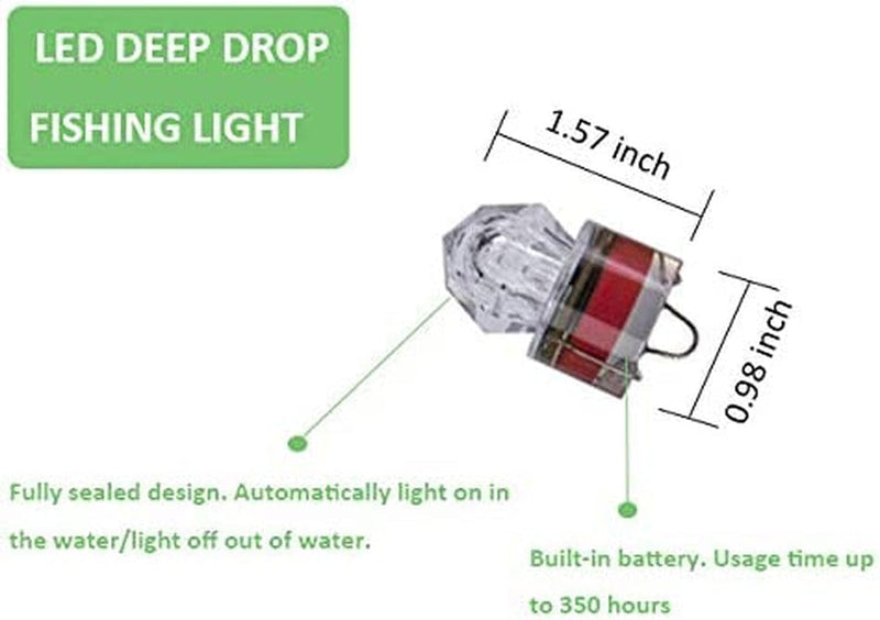 LED Deep Drop Underwater Fishing Light Diamond Tubular Style Bait Lure Squid, 350/700Hrs Lifespan, 1000M Deep Home & Garden > Pool & Spa > Pool & Spa Accessories Bulbright   