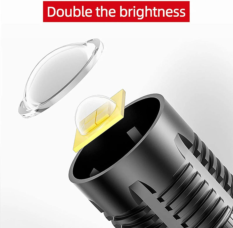 Led Flashlight Torch Compact - Mini Flashlight for Emergency Outdoor Use, Torches Led Super Bright, Tactical Torch Flashlights with High Lumens, Mini Torch Water Resistant for Camping Hardware > Tools > Flashlights & Headlamps > Flashlights BETTER ANGEL XBT   
