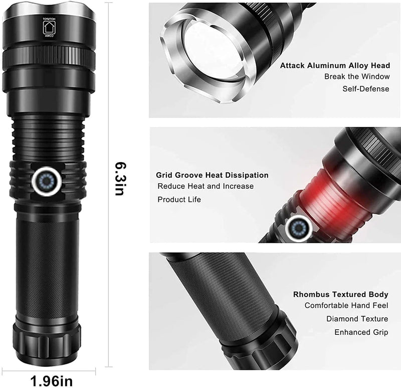 Led Flashlight Torch Compact - Tactical Torch Flashlights with High Lumens, Torches Led Super Bright, Mini Torch Water Resistant for Camping, Mini Flashlight for Emergency Outdoor Use Hardware > Tools > Flashlights & Headlamps > Flashlights BETTER ANGEL XBT   