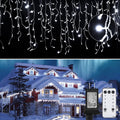Led Icicle Christmas Lights Outdoor, 19.6 Feet 54 Drops with 306 Led, 8 Modes Waterproof Connectable Twinkle Fairy String Light for Thanksgiving Hanging Icicles (Warm White) Home & Garden > Lighting > Light Ropes & Strings Brightown Pure White 19.6 Feet 