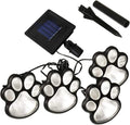 LED Paw Print Solar Lights, Set of 4 Dog,Cat,Puppy Animal Garden Lights Paw Lamp for Pathway,Lawn,Yard,Outdoor Decorations-Solar Paw(White) Home & Garden > Lighting > Lamps Vicila Solar-paw White  