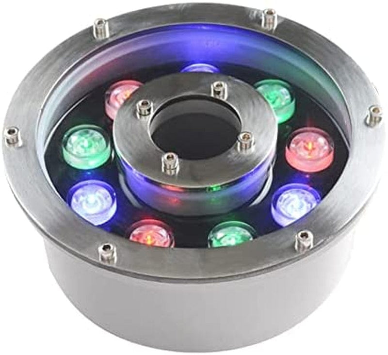 LED Spot Lights Led Fountain Lights Aluminum Alloy Underwater Lights Waterproof IP68 Pond Submersible Pool Lights Garden Hotel (Color : Onecolor, Size : 18W D180X80Mm) Home & Garden > Pool & Spa > Pool & Spa Accessories Yingshanjiaxiu Rose Red 24W D200X80mm 