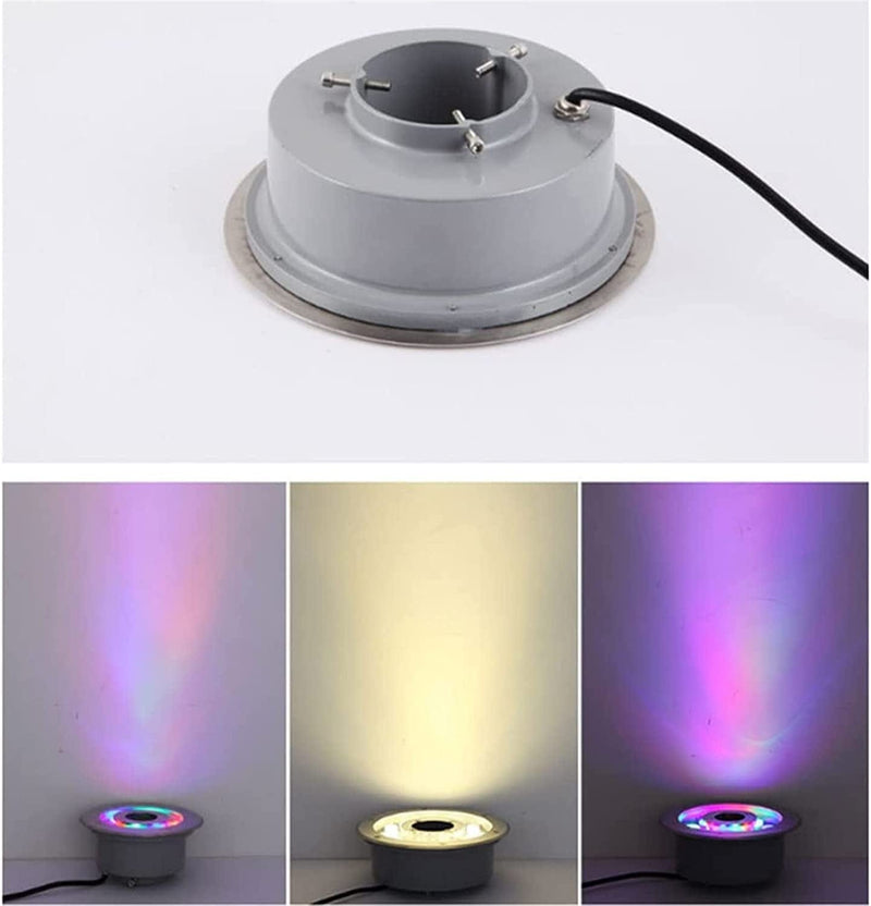 LED Swimming Pool Underwater Light - Submersible LED Fountain Light, IP68 Waterproof 12V Pond Lights LED Ring Underwater Fountain Light, for the Garden, Fountain Pool, Landscape Decoration Home & Garden > Pool & Spa > Pool & Spa Accessories GUODDM   