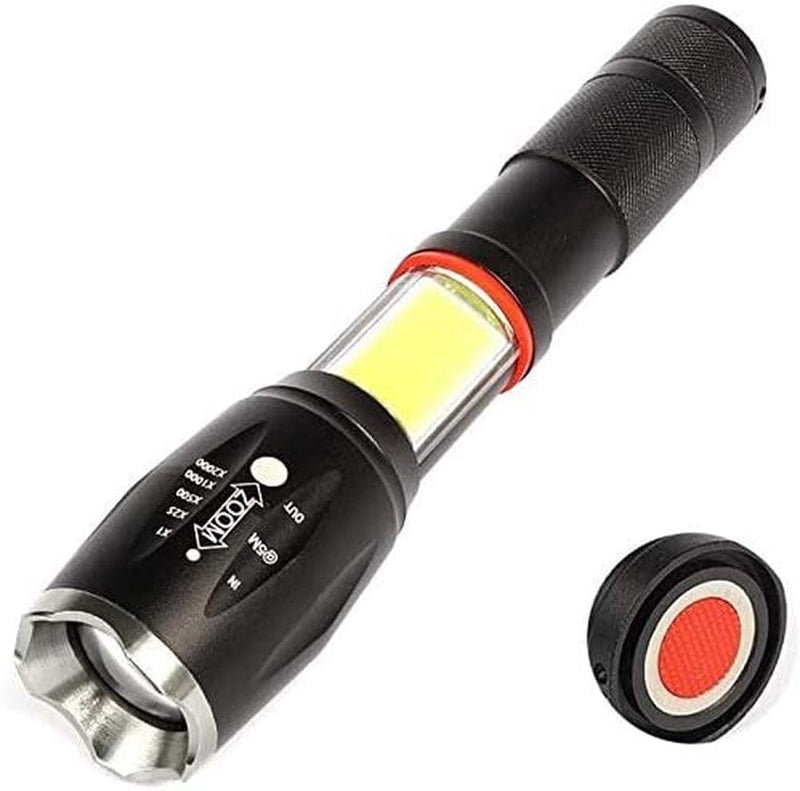 LED Torch 800 Lumens Super Bright Rechargeable Tactical Zoomable Flashlight Handheld Torches for Camping Hiking for Jogging Hiking Walking Hardware > Tools > Flashlights & Headlamps > Flashlights HUIZHANG   