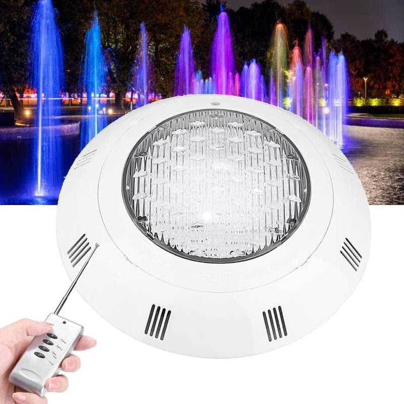 LED Underwater Light, Waterproof IP68 Submersible Pond Lights with 300-LED Bulbs, 30W Multi-Color RGB Light with Remote Control for Swimming Pool Aquarium Garden Pond Pool Tank Fountain Waterfall Home & Garden > Pool & Spa > Pool & Spa Accessories eecoo   