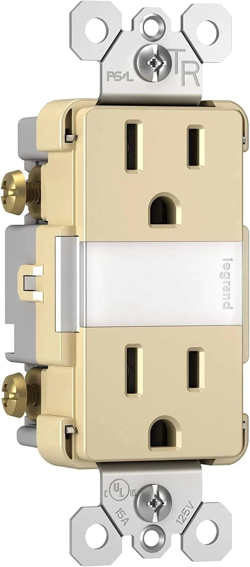 Legrand Radiant Adjustable LED Night Light Outlet, Nightlight Electrical Outlets for Bedroom and Hallway, Full, White, NTLFULLWCC6 Home & Garden > Lighting > Night Lights & Ambient Lighting Legrand-Pass & Seymour Ivory Night Light Outlet Resistant