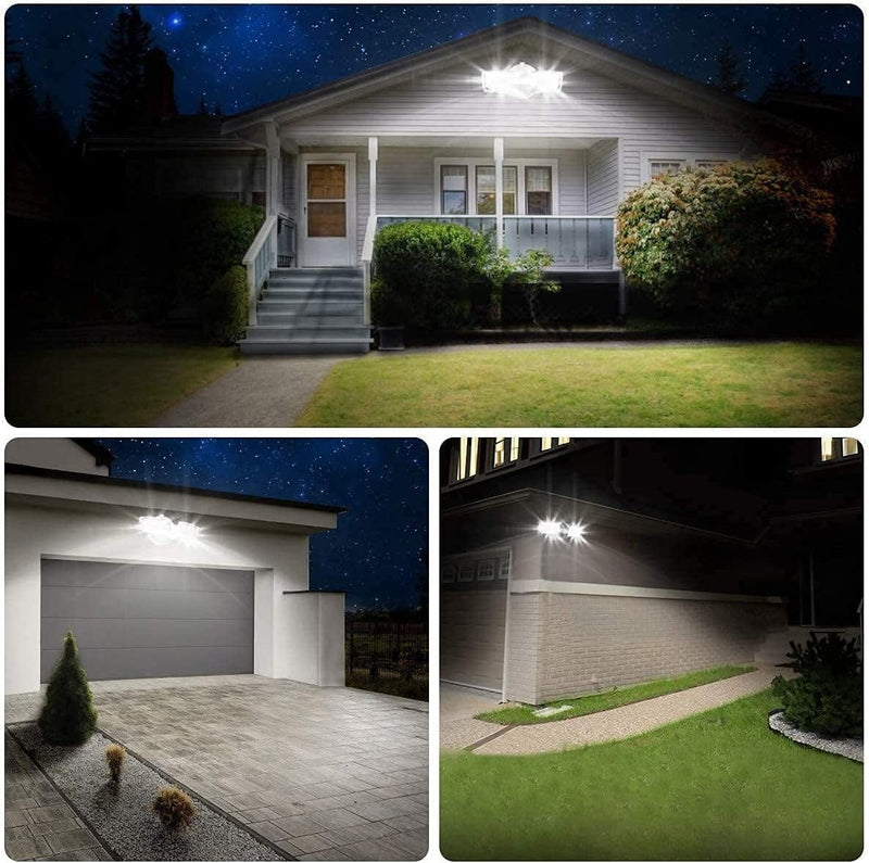 LEPOWER 2 Pack 28W LED Flood Light Outdoor, 3000LM LED Security Light with 2 Adjustable Heads, Switch Controlled Exterior Outdoor Security Light, 5500K, IP65 Waterproof for Garage, Yard, Patio Home & Garden > Lighting > Flood & Spot Lights LEPOWER   