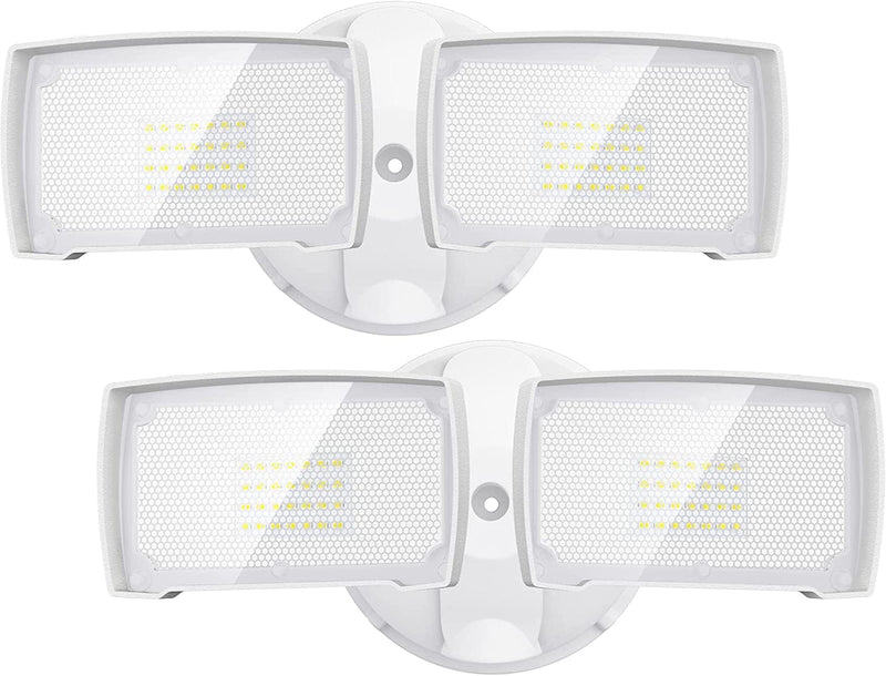 LEPOWER 2 Pack 28W LED Flood Light Outdoor, 3000LM LED Security Light with 2 Adjustable Heads, Switch Controlled Exterior Outdoor Security Light, 5500K, IP65 Waterproof for Garage, Yard, Patio Home & Garden > Lighting > Flood & Spot Lights LEPOWER   