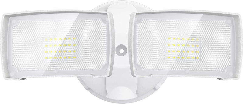 LEPOWER 3000LM LED Flood Light Outdoor, Switch Controlled LED Security Light, 28W Exterior Lights with 2 Adjustable Heads, 5500K, IP65 Waterproof for Garage, Yard, Patio Home & Garden > Lighting > Flood & Spot Lights LEPOWER White  
