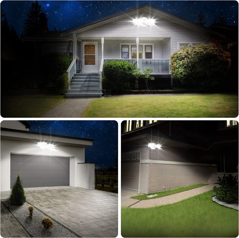 LEPOWER 3000LM LED Flood Light Outdoor, Switch Controlled LED Security Light, 28W Exterior Lights with 2 Adjustable Heads, 5500K, IP65 Waterproof for Garage, Yard, Patio Home & Garden > Lighting > Flood & Spot Lights LEPOWER   