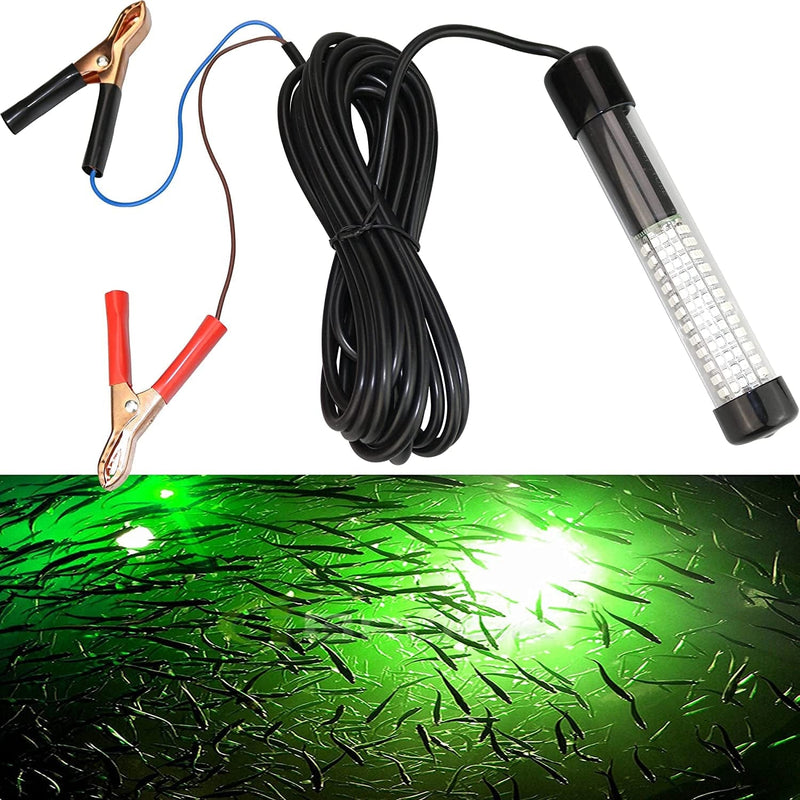 Lightingsky 12V 10.8W 180 Leds 1080 Lumens LED Submersible Fishing Light Underwater Fish Finder Lamp with 5M Cord Home & Garden > Pool & Spa > Pool & Spa Accessories Lightingsky Green  