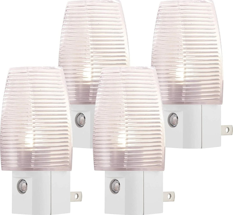 Lights by Night, Clear Shade LED Night, Plug-In, Dusk to Dawn Sensor, Auto On/Off, Soft White, Energy Efficient, Ideal for Bedroom, Bathroom, Kitchen, Hallway, Ul-Certified, 31924, 4 Pack Home & Garden > Lighting > Night Lights & Ambient Lighting Jasco Products Company, LLC Traditional 4 pack 