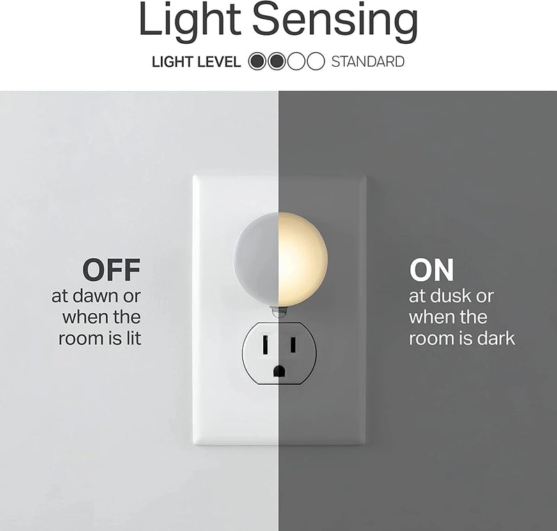 Lights by Night, Mini LED Night Light, Plug-In, Dusk to Dawn Sensor, Warm White, Compact, Ul-Certified, Ideal for Bedroom, Bathroom, Nursery, Hallway, Kitchen, 45176, 6 Pack, 6 Count Home & Garden > Lighting > Night Lights & Ambient Lighting Jasco Products Company, LLC   