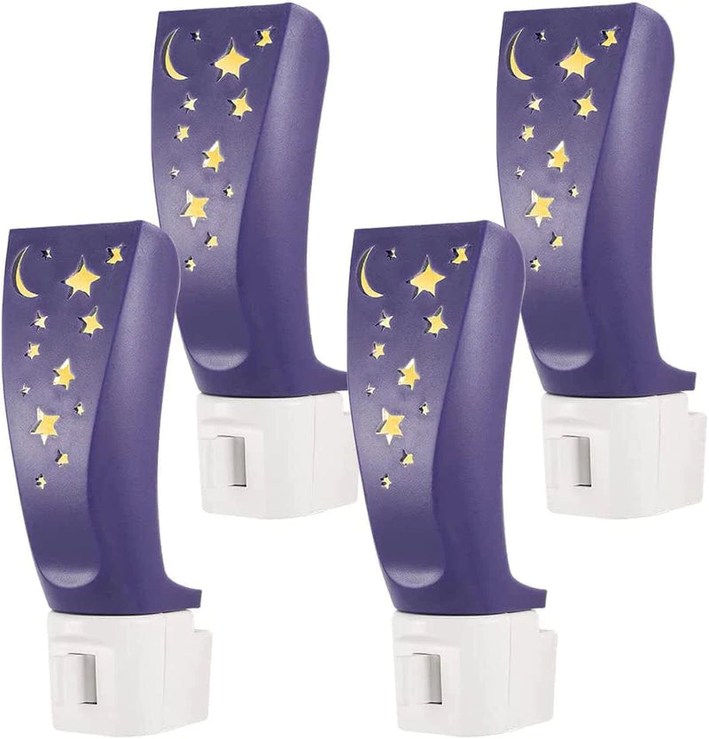 Lights by Nights, Moon and Stars, LED Night Light, Plug-In, Manual On/Off, Ul-Listed, Ideal for Bedroom, Nursery, Bathroom, 44940, 1 Pack