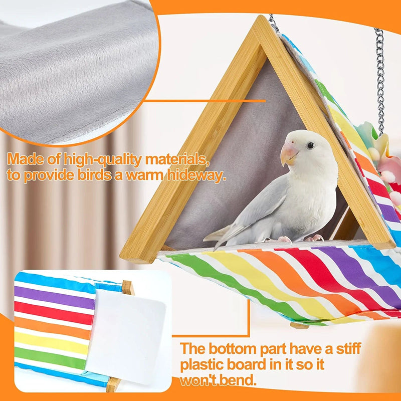 LIMIO Bird Nest Bed for Cage, Bird Parakeet Cage Accessories,Hanging Hammock, for Parrot Parakeet Cockatiels Budgies Lovebird Conure Animals & Pet Supplies > Pet Supplies > Bird Supplies > Bird Cages & Stands LIMIO   