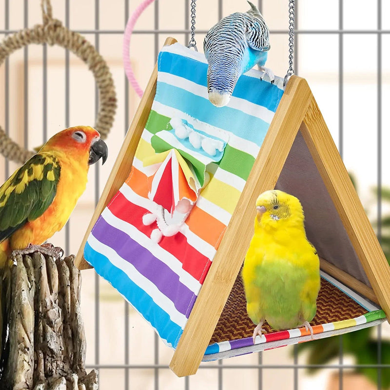 LIMIO Bird Nest Bed for Cage, Bird Parakeet Cage Accessories,Hanging Hammock, for Parrot Parakeet Cockatiels Budgies Lovebird Conure Animals & Pet Supplies > Pet Supplies > Bird Supplies > Bird Cages & Stands LIMIO   