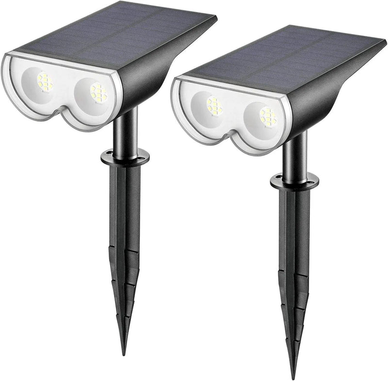 Linkind Starray Solar Spot Lights Outdoor Color Changing, IP67 Solar Lights Outdoor Waterproof, Auto On/Off 16 Leds Multicolor Solar Landscape Spotlights for Pathway, Patio, Gate, Fence, 2 Pack Home & Garden > Lighting > Flood & Spot Lights Linkind Daylight 2 pack 