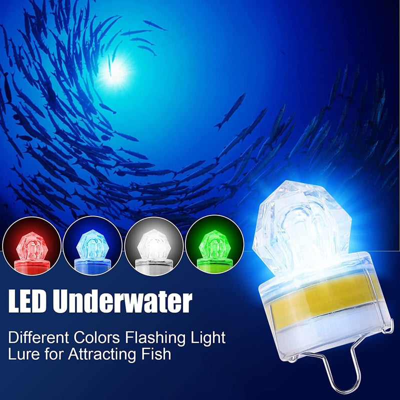 Linkstyle 6 Pack Deep Drop Light, Flashing Strobe LED Fishing Lights, Waterproof Diamond Tubular Underwater Fishing Lure Light Attractants for Saltwater Freshwater Bass Halibut Home & Garden > Pool & Spa > Pool & Spa Accessories Linkstyle   