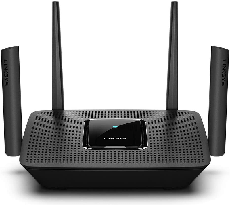 Linksys AC2200 Smart Mesh Wi-Fi Router for Home Mesh Networking, MU-MIMO Tri-Band Wireless Gigabit Mesh Router, Fast Speeds up to 2.2 Gbps, coverage up to 2,000 sq ft, up to 20 devices (MR8300) Electronics > Networking > Bridges & Routers > Wireless Routers ‎Linksys AC3000  
