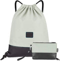 LIVACASA Drawstring Backpack Gym Drawstring Bag Sports for Men Women All Brick Red Splicing