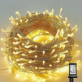 LJLNION 300 LED String Lights Outdoor Indoor, Extra Long 98.5FT Super Bright Christmas Lights, 8 Lighting Modes, Plug in Waterproof Fairy Lights for Holiday Wedding Party Bedroom Decorations (Blue) Home & Garden > Lighting > Light Ropes & Strings Linhai Huanbo Lighting Co., Ltd Warm White  
