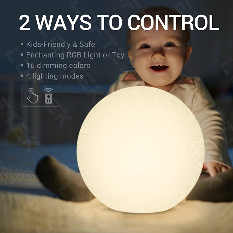 LOFTEK Large Nursery Night Light Ball, 16-Inch 16 Colors Change Floating Light with Remote Control, Rechargeable and Waterproof Night Lights, UL Listed Adapter, for Home Decor Study Area, Living Room Home & Garden > Pool & Spa > Pool & Spa Accessories LOFTEK   