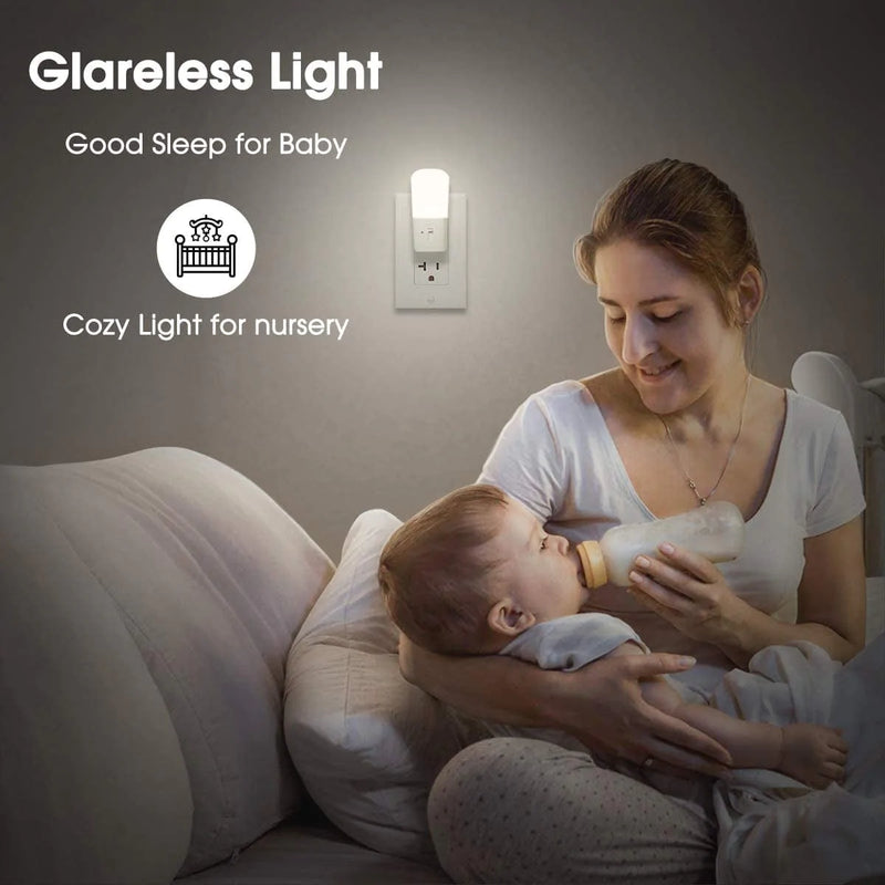 LOHAS Dimmable Night Light, Plug in LED Night Light Dusk to Dawn Light, Daylight 5000K from 5-80 LM Brightness Adjustable Bright Mini Wall Night Light for Kids Room Stairway, Christmas Gift, 2 Pack Home & Garden > Lighting > Night Lights & Ambient Lighting GK Lighting   