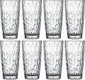 [Look like Glass] Unbreakable Drinking Glasses Tritan Plastic Tumblers Dishwasher Safe BPA Free Small Acrylic Juice Glasses for Kids Plastic Water Glasses (15 Oz 8 Pieces Clear) Home & Garden > Kitchen & Dining > Tableware > Drinkware VEILEDGEM 15 Oz 8 Pieces Clear  