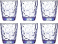 [Look like Glass] Unbreakable Drinking Glasses Tritan Plastic Tumblers Dishwasher Safe BPA Free Small Acrylic Juice Glasses for Kids Plastic Water Glasses (15 Oz 8 Pieces Clear) Home & Garden > Kitchen & Dining > Tableware > Drinkware VEILEDGEM 10 Oz 6 Pieces Blue  