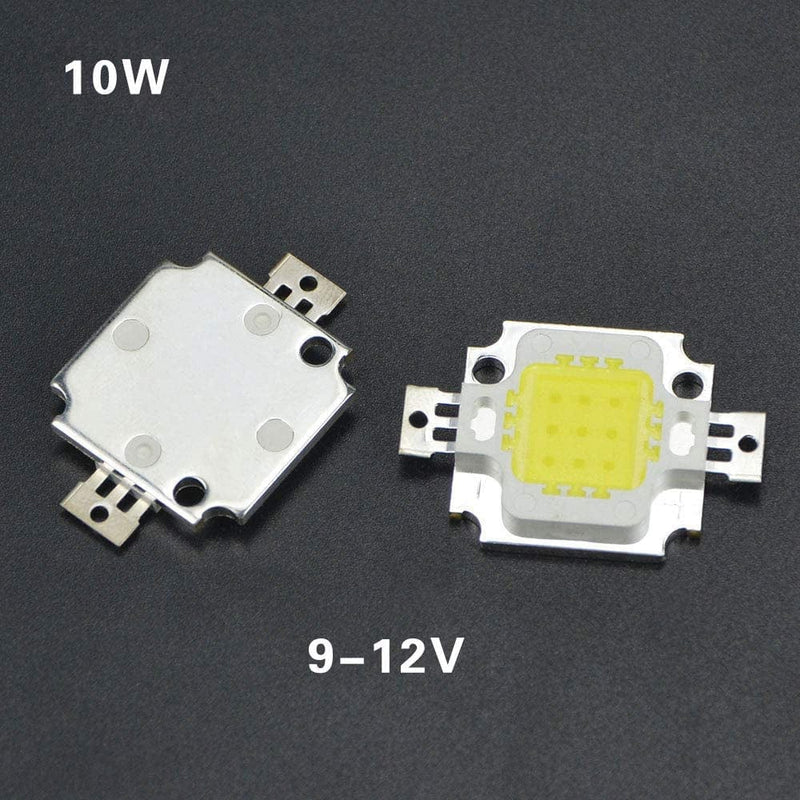 Low Voltage Lights 10Pcs COB Led Integrated Lamp Chip High Power Light Source 10W 20W 30W 50W 100W for DIY Led Spotlight Floodlight Bulb Household Bulbs (Color : Warm White, Size : 20W)
