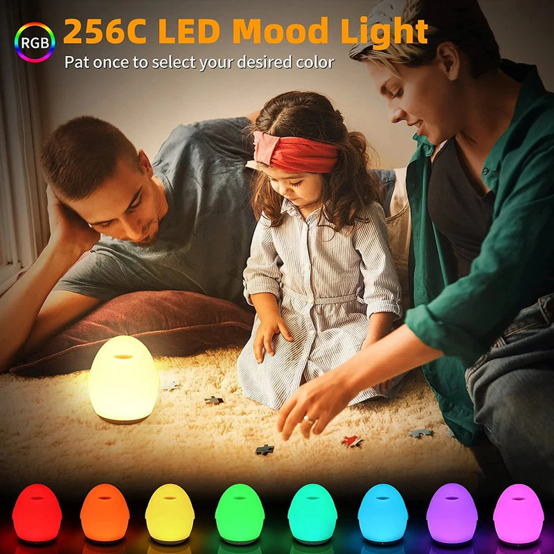 Loycco Baby Night Light, Rechargeable Night Lights for Kids Room with 8 Colors Changing, Dimmable Nursery Night Light with Touch Control, Timer, Night Light Lamp for Breastfeeding, up to 100H Home & Garden > Lighting > Night Lights & Ambient Lighting Loycco   