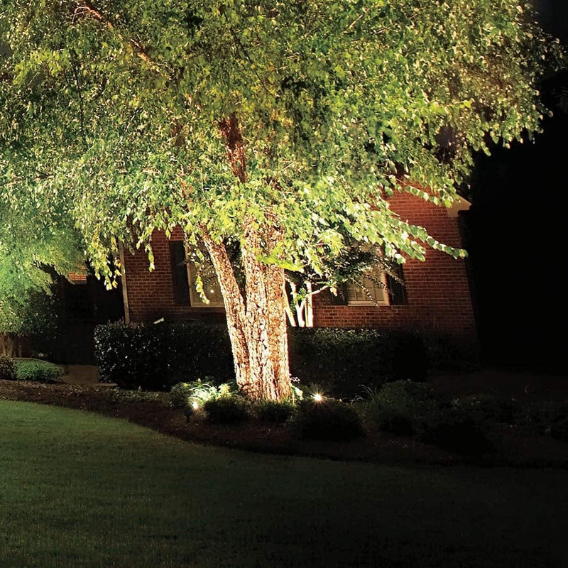 Lumina 4W LED Landscape Lights Waterproof Outdoor Low Voltage Spotlights for Wall Trees Flag with Warm White MR16 LED Bulb Black SFL0101-BKLED2(2PK) Home & Garden > Lighting > Flood & Spot Lights Lumina Lighting Inc   