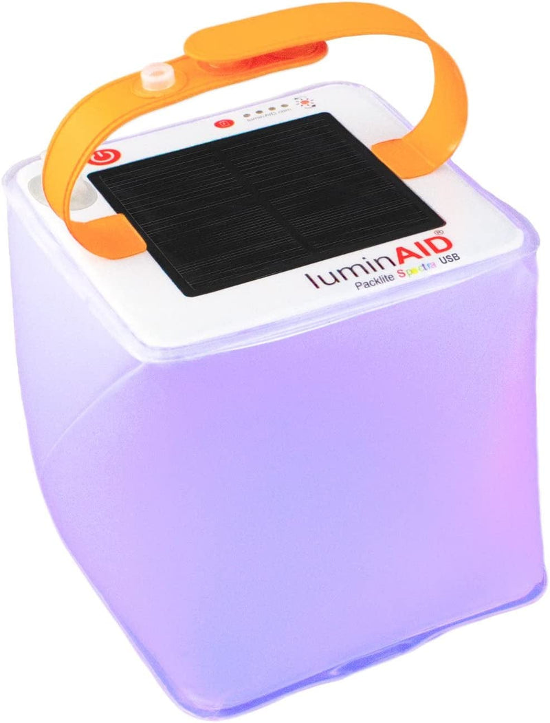 Luminaid Packlite Spectra USB Solar Inflatable Color Changing Waterproof Light Home & Garden > Lighting > Lamps LuminAID Multicolor  