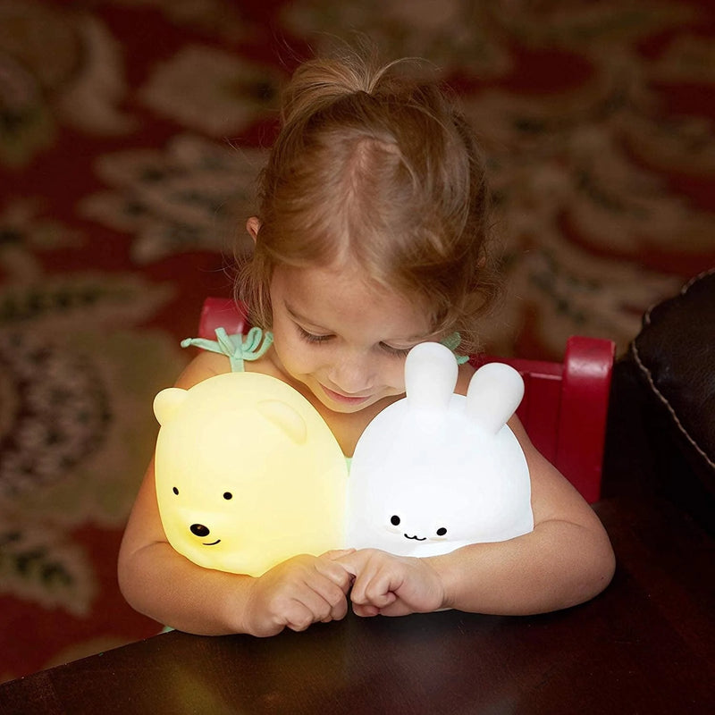 Lumipets Bear, Nursery Night Lights, Silicone Nursery Light for Baby and Toddler, Squishy Kids Night-Lights for Kids Room, Animal Night Lights for Girls and Boys, Kawaii Lamp, Cute Lamps for Bedroom Home & Garden > Lighting > Night Lights & Ambient Lighting Lumipets   
