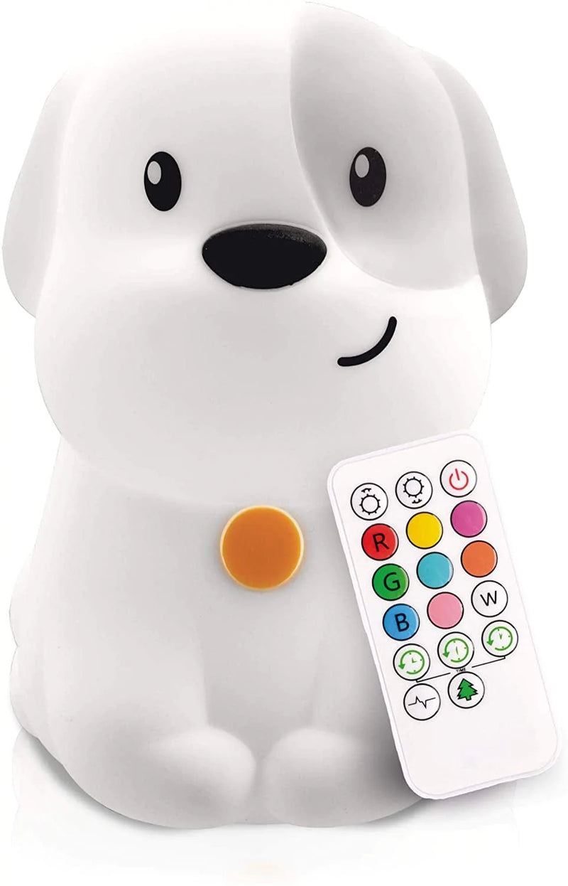 Lumipets Puppy Dog Night Light for Kids, Silicone Nursery Light for Baby Room and Toddler, Portable Night Light for Kids Room, Rechargeable Animal Lights for Girls and Boys, Kawaii Lamp Home & Garden > Lighting > Night Lights & Ambient Lighting Lumipets Puppy  