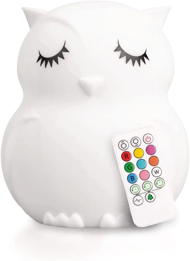 Lumipets Puppy Dog Night Light for Kids, Silicone Nursery Light for Baby Room and Toddler, Portable Night Light for Kids Room, Rechargeable Animal Lights for Girls and Boys, Kawaii Lamp Home & Garden > Lighting > Night Lights & Ambient Lighting Lumipets Owl  