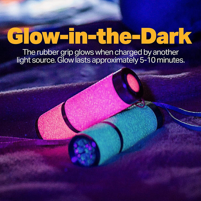 LUX-PRO - Tactical LED Multi Mode Handheld Flashlight, Maximum Brightness, LP395 Gels Glow-In-The-Dark 9 LED Flashlight - PINK,PURPLE & BLUE Hardware > Tools > Flashlights & Headlamps > Flashlights Simple Products Corp   