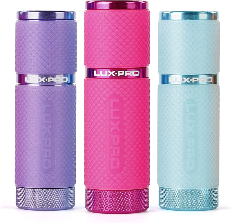 LUX-PRO - Tactical LED Multi Mode Handheld Flashlight, Maximum Brightness, LP395 Gels Glow-In-The-Dark 9 LED Flashlight - PINK,PURPLE & BLUE Hardware > Tools > Flashlights & Headlamps > Flashlights Simple Products Corp Pink, Purple, Teal  
