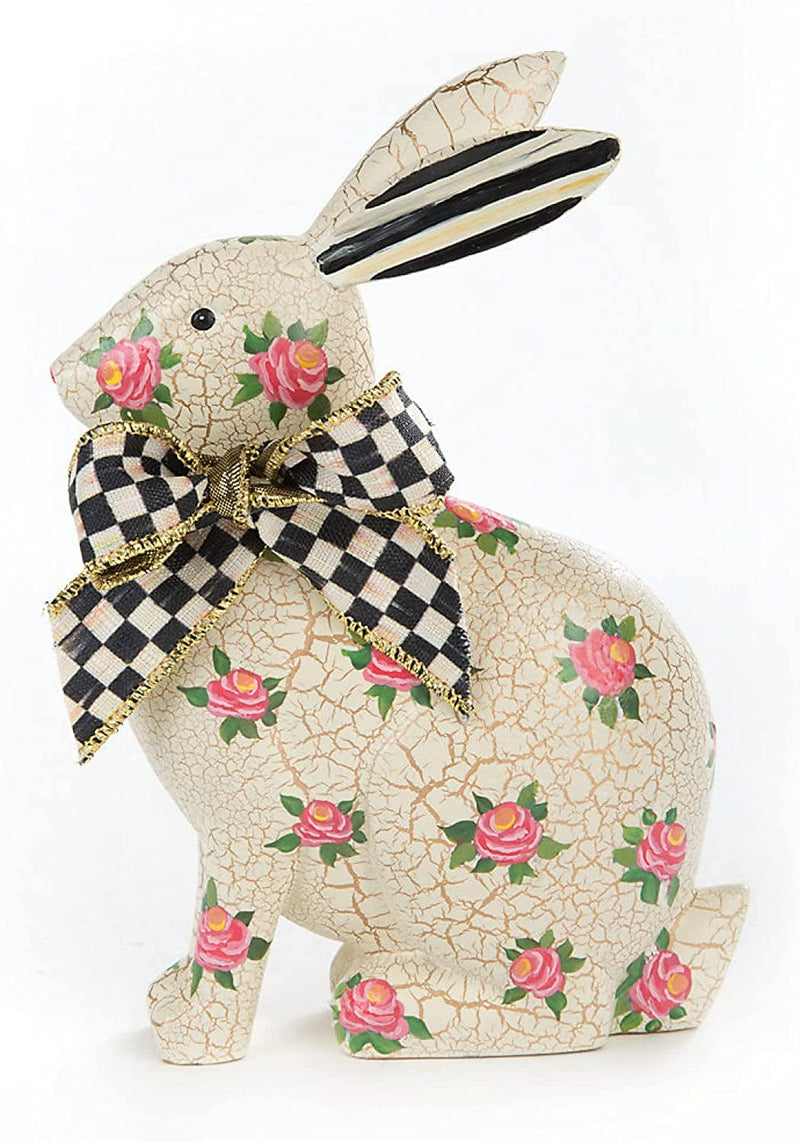Mackenzie-Childs Rosie Rabbit, Rabbit Figurine for the Home, Rabbit Decoration Home & Garden > Decor > Seasonal & Holiday Decorations MacKenzie-Childs Rosie Rabbit  