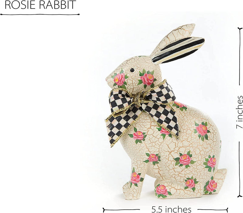 Mackenzie-Childs Rosie Rabbit, Rabbit Figurine for the Home, Rabbit Decoration Home & Garden > Decor > Seasonal & Holiday Decorations MacKenzie-Childs   
