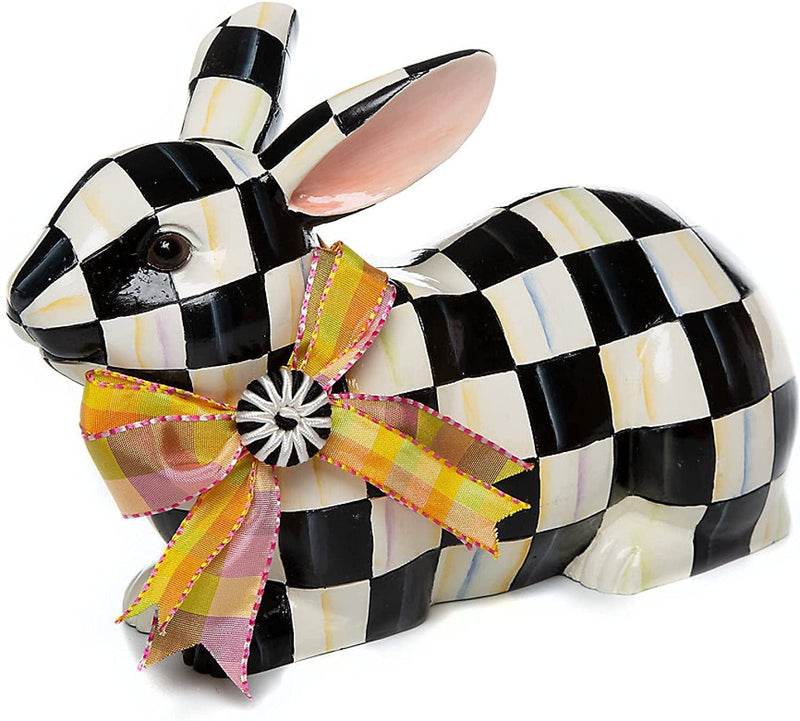 Mackenzie-Childs Rosie Rabbit, Rabbit Figurine for the Home, Rabbit Decoration Home & Garden > Decor > Seasonal & Holiday Decorations MacKenzie-Childs Resting Bunny  